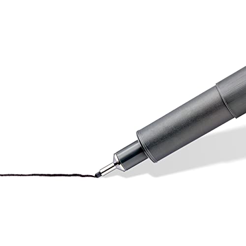 STAEDTLER Pigment Liner 4 Pieces UP, Black (308 A6 WP403)