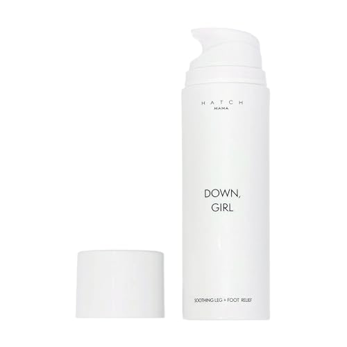 HATCH Down, Girl Cooling Leg + Foot Cream - Maternity Skin Care for Swollen Limbs - Ginger + Mint Cooling Cream for Feet - Gel-Based Soothing Foot Cream - Pregnancy Skin Care - 5oz