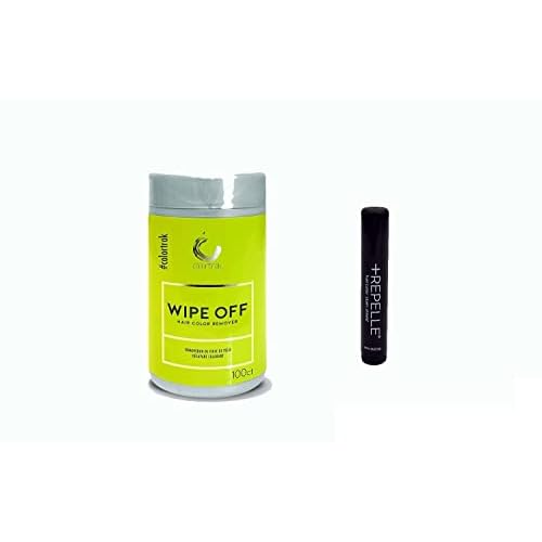 Colortrak Hair Color Remover Wipes Dispenser and Repelle Professional Hair Color Shield - Protect and Remove Hair Stains with this Combo Kit