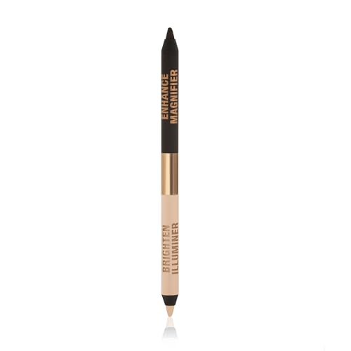 Charlotte Tilbury Super Nudes Eyeliner Duo - Long-Lasting Matte Gel Formula with Black-Brown & Nude Shades - Intense Pigment, Easy-Glide, Dual-Ended Eye Pencil