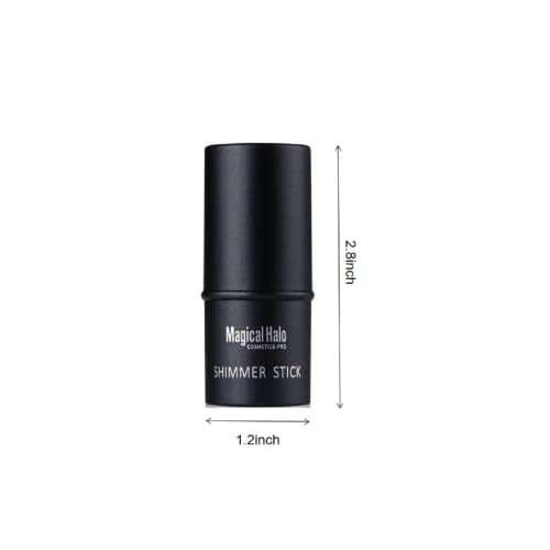 Alvinlite Highlighter Makeup Stick, Magical Halo Glow Highlighters, Contour Highlighter Stick Multi-function Face Shimmer Brightens and Shades Pencil for Face and Body 0.24fl.Oz (Brown)