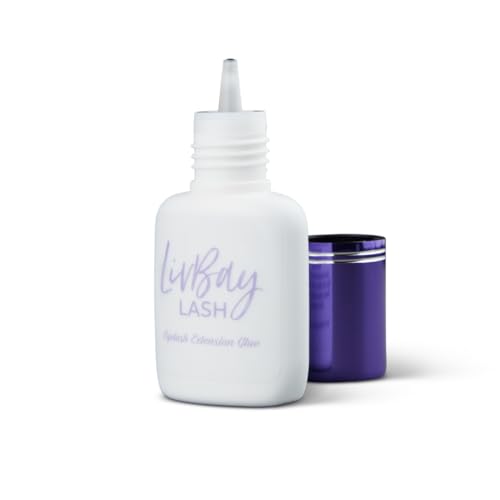 LivBay Supplies Low Humidity Lash Extension Adhesive, Professional Quick-Dry Formula, 10mL Bottles for Eyelash Extensions, 1-1.5 Second Drying Time