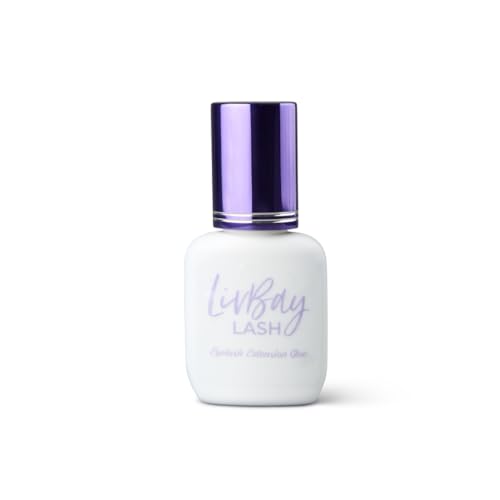 LivBay Supplies Low Humidity Lash Extension Adhesive, Professional Quick-Dry Formula, 10mL Bottles for Eyelash Extensions, 1-1.5 Second Drying Time