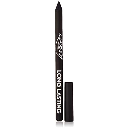 PuroBIO Certified ORGANIC High-pigmented and Long-Lasting Extra Black Eyeliner. Made with Coconut, Jojoba, Avocado, Baobab Oil, Vitamin E. ORGANIC.VEGAN. CRUELTY-FREE.NICKEL TESTED, MADE IN ITALY