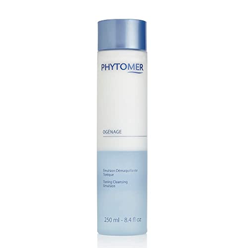 PHYTOMER Og?nage Toning Cleansing Emulsion | Dual Action Face Cleanser Removes Makeup and Tones in One | Purifying, Soothing, Anti-Aging Facial Cleanser | 250ml