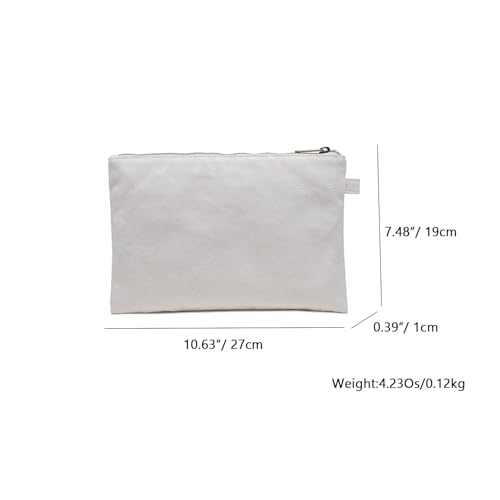 Zipper Pouch Storage Bag Simple and Stylish Women's Cosmetic and Travel Bag (Beige-basic-5)