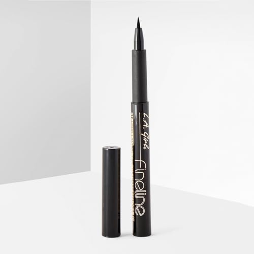 L.A. Girl Fineline Eyeliner, Black GLE721 (Pack of 2)