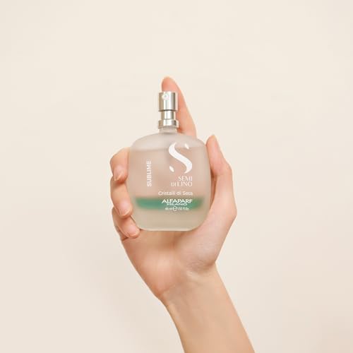 Alfaparf Milano Semi Di Lino Sublime Cristalli Di Seta Finishing Smoothing Serum for Fine Hair - Provides Shine and Protection - Professional Salon Quality - 1.52 fl. oz.