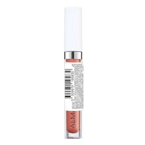 Almay Color & Care Hydrating Lip Gloss, Soft Natural Hues, Prebiotic Complex, Hyaluronic Filling-Sphere Technology, 300 Glitters Gold, 0.1 Fl Oz (Pack of 2)