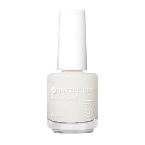 Dazzle Dry Nail Lacquer (Step 3) - Fine China - A sheer milky white. Simple and clean. (0.5 fl oz)