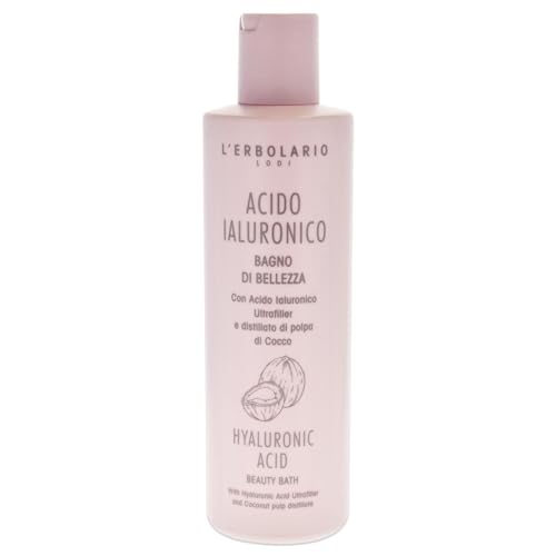 L'Erbolario Hyaluronic Acid Beauty Bath Gel - Prevents Dryness - Leaves Body Feeling Toned And Soft - Helps Maintain And Enhance Skin's Moisture Levels - Paraben Free - Long Lasting - 8.5 Oz
