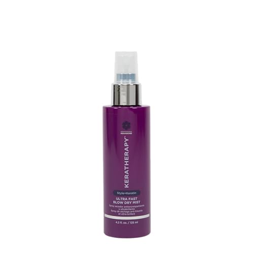 Ultra Fast Blow Dry Mist Perfect Blowout for Hair, 4.2 fl. oz., 125 ml ? Keratin Infused Blow Dry Spray for Styling & Frizz-free Styling