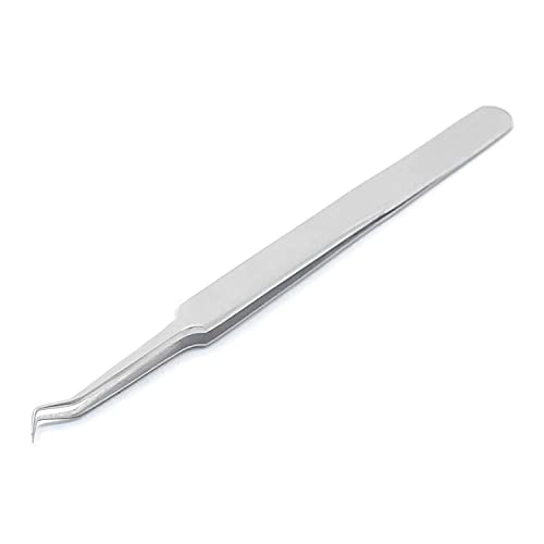 G.S Fine Tip Tweezers Stainless Steel Pro Eyelash Extension Hair Remover Tweezer Tip ELT-019