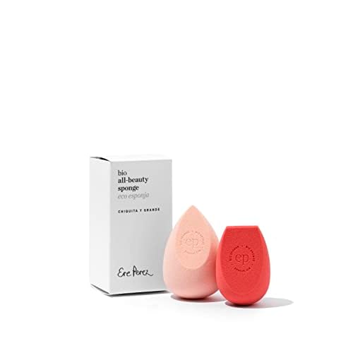 Ere Perez - Bio All-Beauty Sponge Duo | Multiple Edges for Precise Application, Streak-Free Finish, Pointed + Slanted Sponges | Vegan, Cruelty-Free, 100% Plant-Based