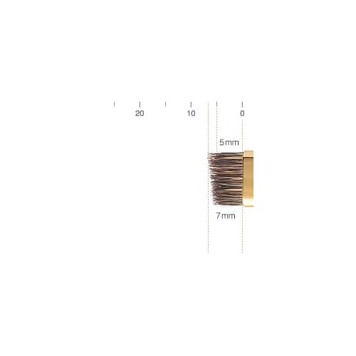 BISYODO Short Series Eyebrow Brush - Angled Type, Brown