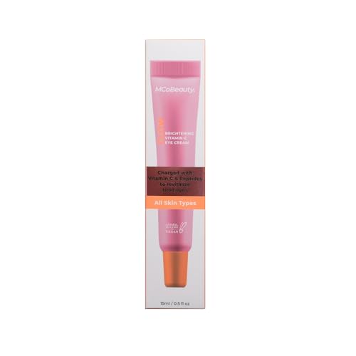 MCoBeauty - Glow Brightening Vitamin C Eye Cream - Hydrating, Radiance-Boosting Eye Moisturiser - Contains Ascorbic Acid - Vegan, Cruelty Free Skin Care