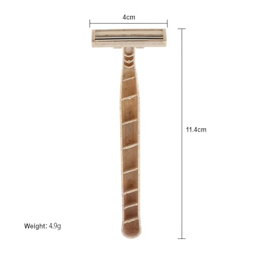 Disposable Razors Bulk for Men & Women ? Twin Blade Unisex Shavers ? Eco-Friendly, Biodegradable, Non-Toxic, Made from Recycled Wheat Straw 200 Count (Pack of 4)