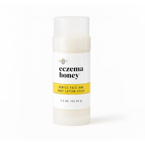 ECZEMA HONEY Gentle Face & Body Lotion Stick - Moisturizing Colloidal Oatmeal Hand Cream for Extremely Dry Skin - Eczema Lotion Helps Psoriasis, Dermatitis & More (2.2 Oz)