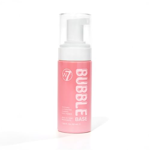 W7 Bubble Base Foaming Primer ? Hydrating, Skin-Perfecting Makeup Base for a Smooth & Flawless Finish ? Infused with Hyaluronic Acid & Aloe Vera to Nourish and Prime the Skin
