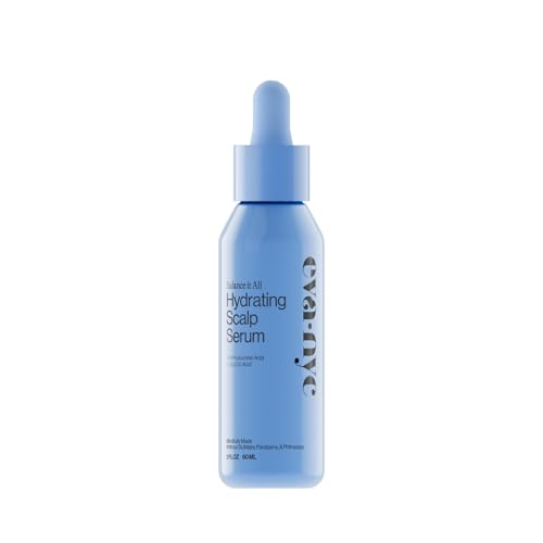 Eva NYC Hydrating Scalp Treatment Serum - Hyaluronic Acid + Glycolic Acid - Lightweight, Fast Absorbing - Reduce Dryness + Restore - For Dry Scalp - Jasmine Scent -Travel Size 2 fl oz