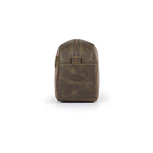 Londo Genuine Leather Travel Toiletry Bag ? Makeup, Shaving Organizer, Dopp Kit for Men & Women, Durable & Stylish Travel Accessory