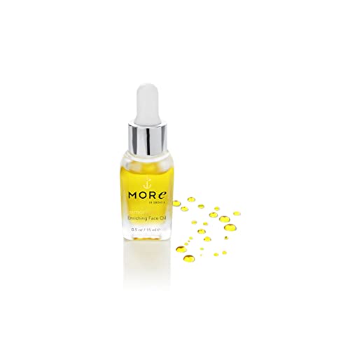 Enriching Face Oil with Immortelle, Best Pure Anti-Aging blend of 9 Essential Oils with Argan, Macadamia, Evening Primrose & Natural Retinol for Healthy, Luminous Skin. Dubrovnik Gold (.5 oz/15 ml)