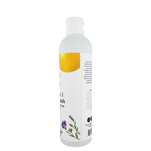 Griffin Remedy Omega - 3 Body Wash - Grapefruit Essential Oils and Organic MSM, Creamy, Moisturizing, All-Natural, Paraben-Free, Sulfate-Free 8 fl oz (Pack of 1)