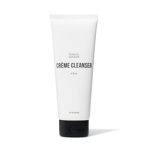 Public Goods Cr?me Cleanser | Natural Face Wash for Women & Men | Gentle on Sensitive Skin | Daily Hydrating Milk Cleanser | Organic Coconut Oil | Vegan | Makeup Remover | Made in USA | 4 Fl Oz