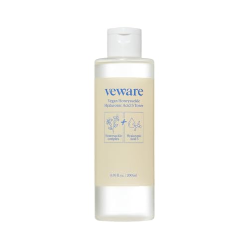 Vegan Honeysuckle Hyaluronic Acid 5 Toner - Hydrating & Soothing Toner for Sensitive Skin - Fragrance-Free, Alcohol-Free, 200ml