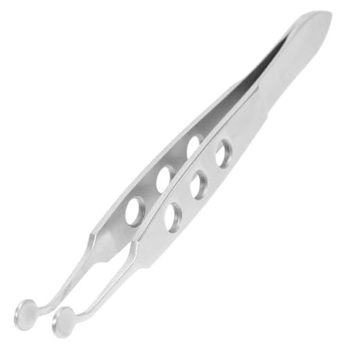 NOLITOY Meibomian Gland Expressor Eyelid Massage Tweezers: Stainless Steel Eyelid Forceps for Eye Care & Dry Eye Treatment ? Facial Massage Tool for Women 4.13 Inches