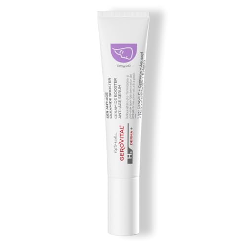 GEROVITAL DERMA+ Ceramide Booster Anti Aging Facial Serum, Anti Wrinkle Face Moisturizer, 15 ml