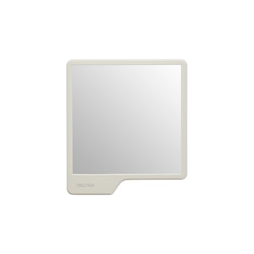 JiBen Fogless Shower Mirror with Power Locking Suction Cup, Built-in Razor Hook and 360 Degree Rotating Adjustable Arm, Personal Fog Free Bathroom Shaving Mirror (Chrome)