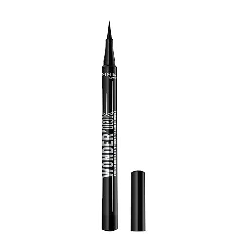 Rimmel London Wonder¡¯Ink Eyeliner, Matte Finish, Waterproof, Long-Wearing, 001, Black, 0.03oz