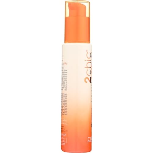 GIOVANNI 2chic Ultra-Volume Leave-In Conditioning & Styling Elixir - Builds Volume, Promotes Weightless Control for Fine/Thin Hair, Volumizing Formula with Papaya & Tangerine Butter, Color Safe - 4 oz