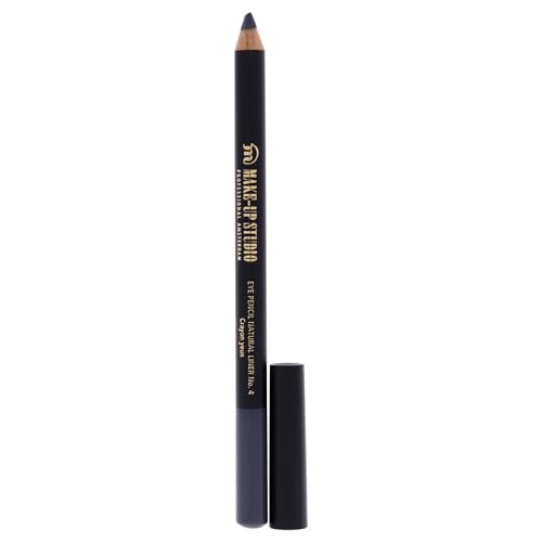 Make-Up Studio Professional Make-Up Natural Eyeliner Pencil - Highly Pigmented Formula - Ideal For Setting A Clean Line - Blendable And Suitable For Waterline - Matte Finish - 4 Grey - 1 Pc