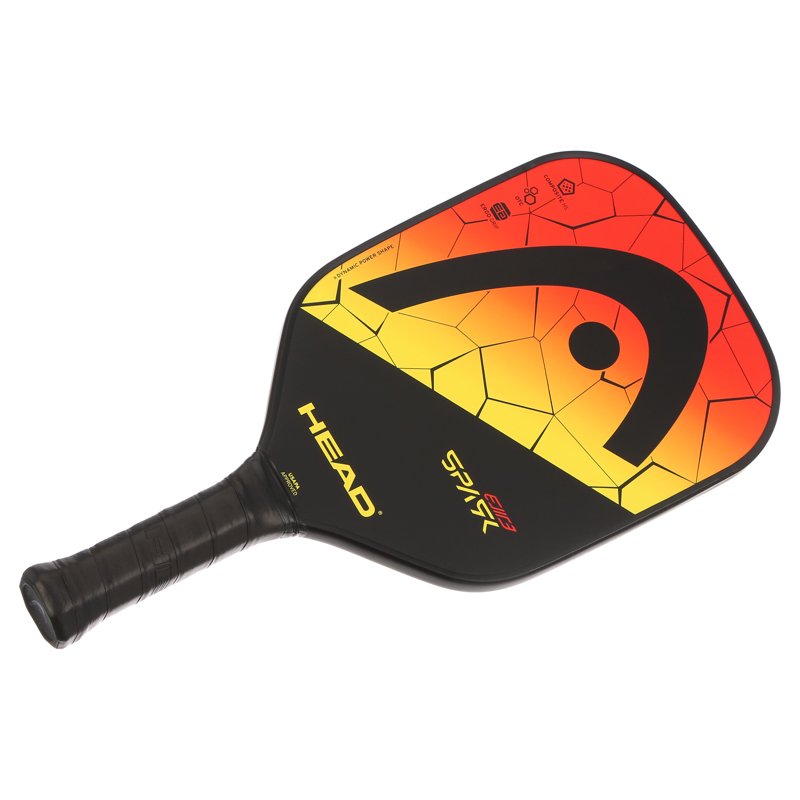 HEAD Spark Elite Pickleball Paddle - Fiberglass Surface, 8.1 oz, Red/Yellow/Black Variation