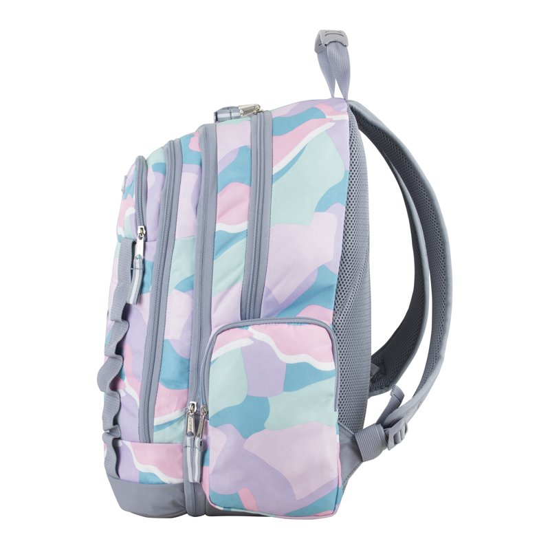 Unisex Recycled Expandable Backpack with Multiple Pockets & Molle Webbing