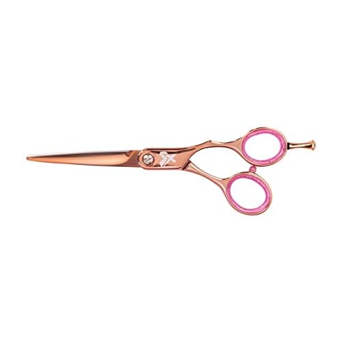 Cricket Shear Xpressions 5.75" Professional Hair Cutting Scissors - Barber Scissors, Japanese Stainless Steel, Comfort Silencer, Ideal for Stylists and Home Use, Hey Rosie - Rose Gold