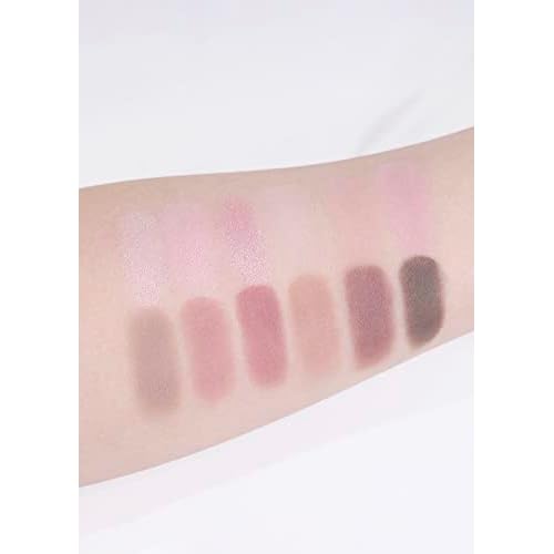 COLORGRAM Pin Point Eyeshadow Palette 02 Pink+Mauve= | Ultra-Blendable Matte, Glitter, Shimmer Shades for Daily Makeup | K-Beauty Eye Palette with Easy-to-Use Calculator Design