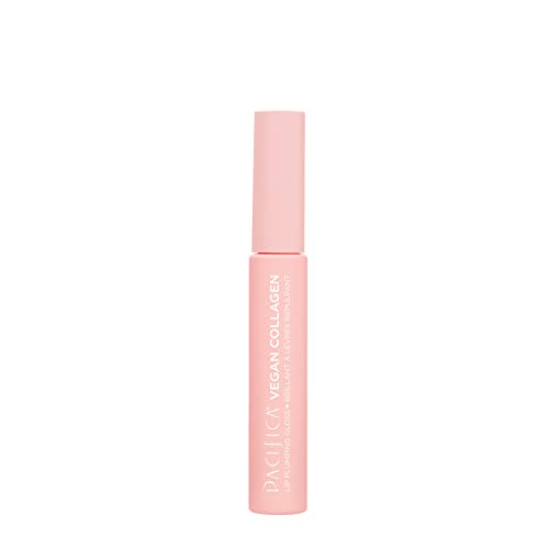 Pacifica Vegan Collagen Lip Plumping Gloss ? Hydrating Lip Plumper with Peptides, Coconut & Vitamin E, High Shine Non-Sticky, Clean Vegan, 0.22 fl oz