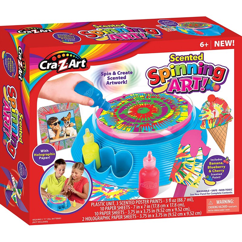 Spin Art Kit for Kids - Neon Color Paint, Spinning Art Machine for Creative Crafting