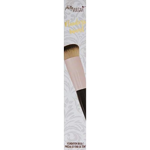 Pretty Vulgar Flawless Wand Foundation Brush, Vegan Makeup Brush for Liquid, Cream and Powder, Streak-free and Flawless Finish, Cruelty-Free Bristles