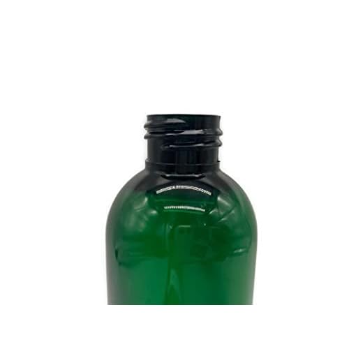 Natural Farms 12 Pack ? 8 oz -Green Cosmo Plastic Bottles ? Black Flip Top - for Essential Oils, Perfumes, Cleaning Products
