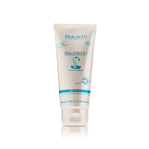 SALERM - Instant Hair Conditioner 21 Silk Protein - 100 ml - Leave-In or Rinse-Out Conditioner - with Silk Proteins - Heat Protector and Hydrating