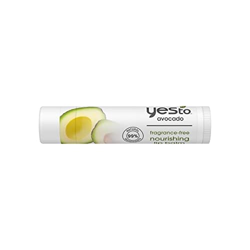 Yes To Fragrance-Free Avocado Nourishing Lip Balm, Moisturizing Non-Sticky Salve To Replenish Lips With Nutrients, With Omega-3 Fatty Acids & Hyaluronic Acid, Natural & Cruelty Free, 0.15 Oz, 3-Pack