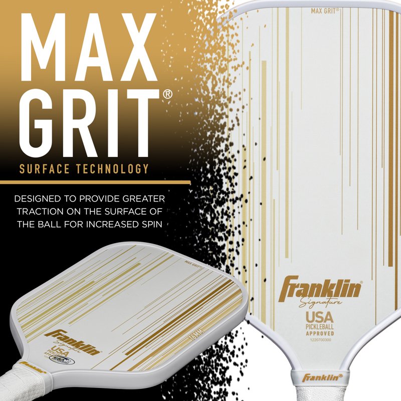 Pro Signature Pickleball Paddle 16mm Poly Core, MaxGrit Grip