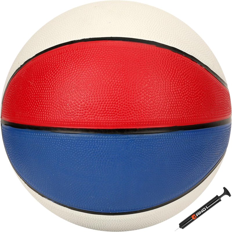 Regulation Size Rubber Basketball for Indoor and Outdoor Play - Deep Channel Grip, Size 7 (29.5")