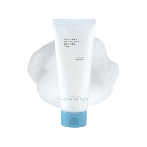 ANOTHERFACE PEPTATHENOL¢â Aqua Balance Cleansing Foam 5.07 Fl. Oz., Peptied, Panthenol, Daily Low pH Facial Deep Cleanser, Hydrating Bubble Foam, Korean Skin Care, Mild for Sensitive Skin, Vegan