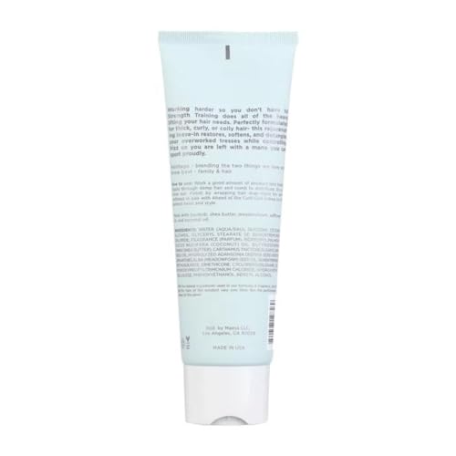 Hairitage Strength Training Leave-In Conditioner Pudding with Coconut Oil + Shea Butter - Softens + Detangles Hair - For Thick + Curly Hair - Rejuvinates + Restores Strands - Frizz Control