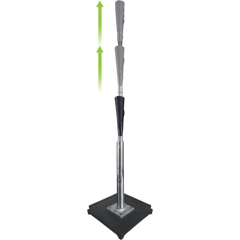 Adjustable Baseball & Softball Batting Tee - Telescoping Aluminum Stem, Heavy Duty Rubber Top, Stable Base for Youth & T-Ball Training